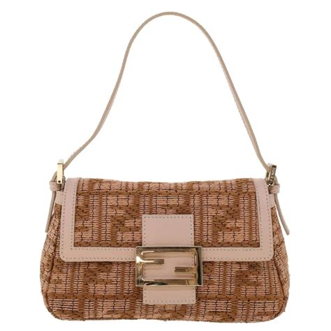 fendi rattan baguette